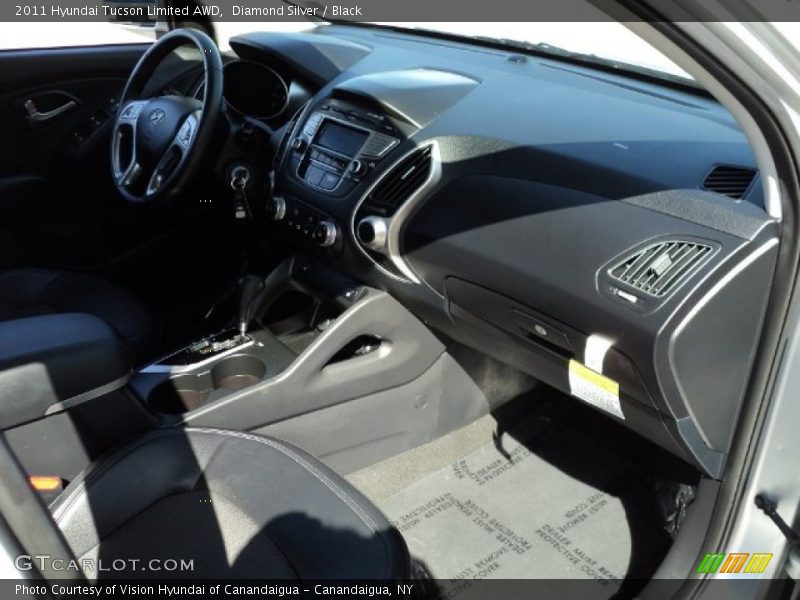 Diamond Silver / Black 2011 Hyundai Tucson Limited AWD