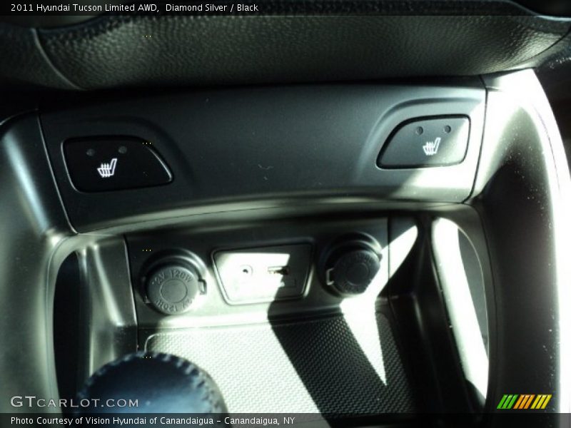 Diamond Silver / Black 2011 Hyundai Tucson Limited AWD