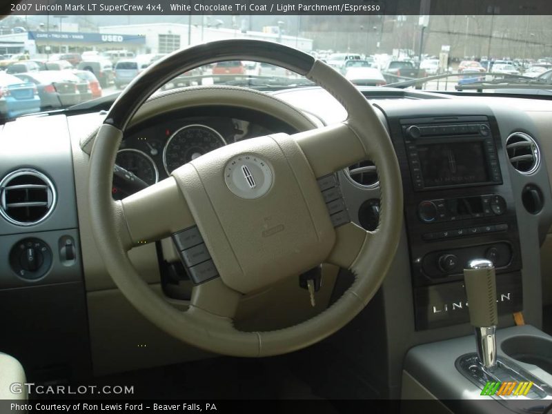 White Chocolate Tri Coat / Light Parchment/Espresso 2007 Lincoln Mark LT SuperCrew 4x4