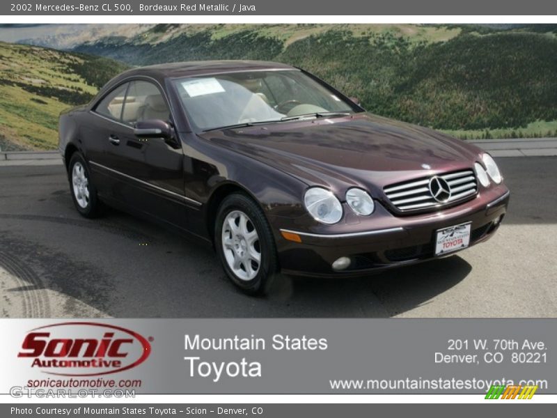 Bordeaux Red Metallic / Java 2002 Mercedes-Benz CL 500