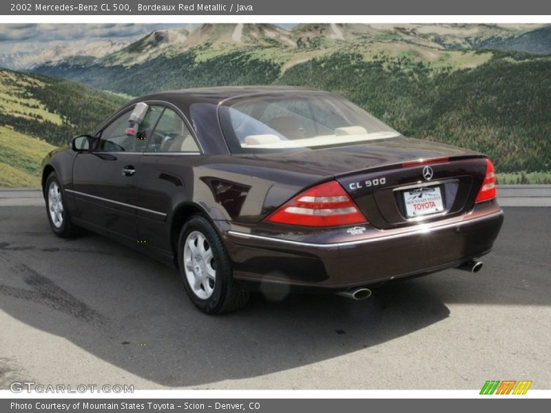 Bordeaux Red Metallic / Java 2002 Mercedes-Benz CL 500