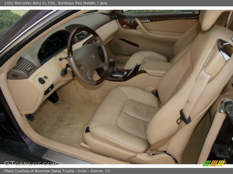 Bordeaux Red Metallic / Java 2002 Mercedes-Benz CL 500