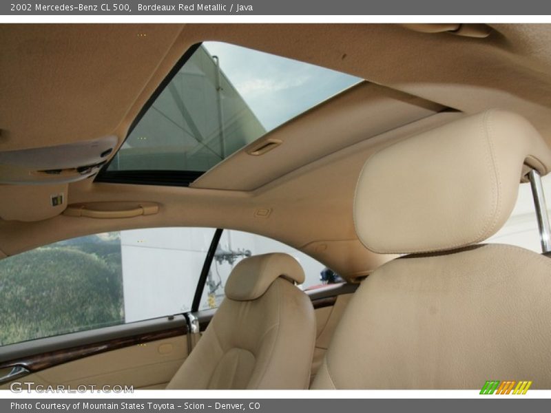 Bordeaux Red Metallic / Java 2002 Mercedes-Benz CL 500