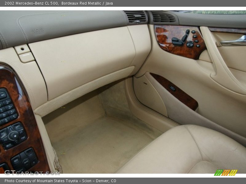 Bordeaux Red Metallic / Java 2002 Mercedes-Benz CL 500