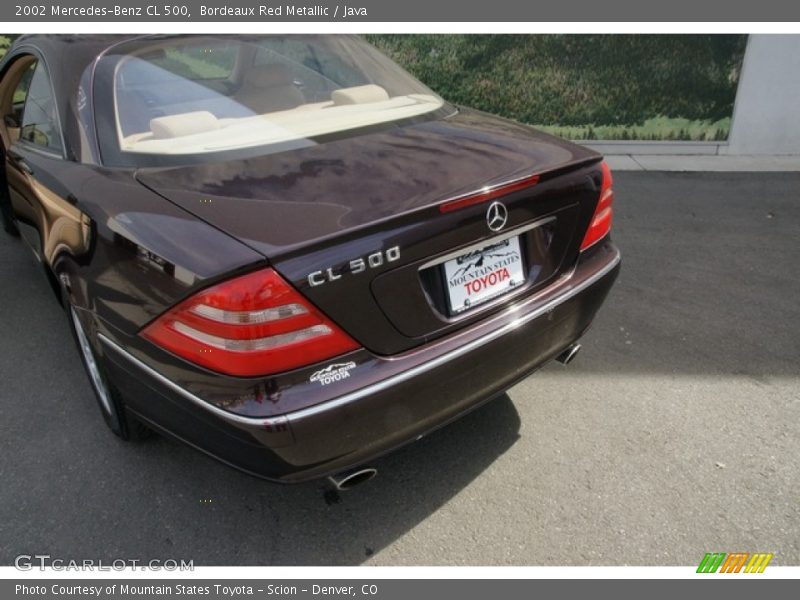 Bordeaux Red Metallic / Java 2002 Mercedes-Benz CL 500