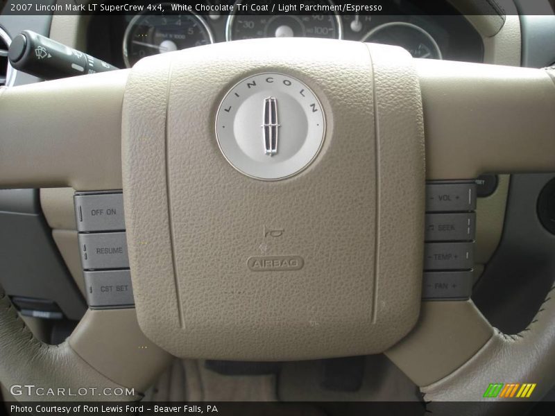 White Chocolate Tri Coat / Light Parchment/Espresso 2007 Lincoln Mark LT SuperCrew 4x4