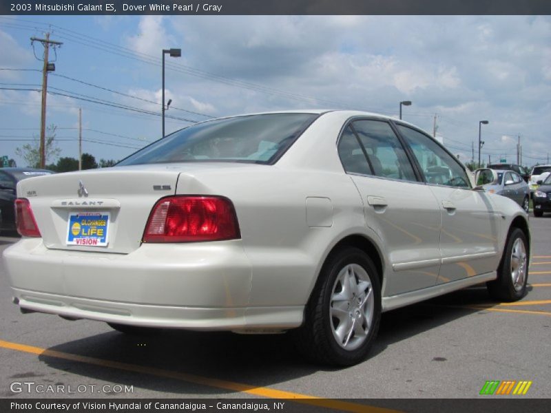 Dover White Pearl / Gray 2003 Mitsubishi Galant ES