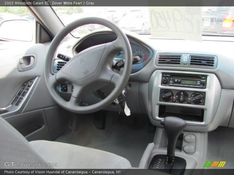 Dover White Pearl / Gray 2003 Mitsubishi Galant ES