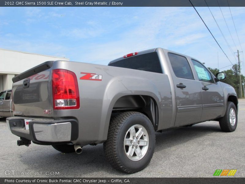 Steel Gray Metallic / Ebony 2012 GMC Sierra 1500 SLE Crew Cab