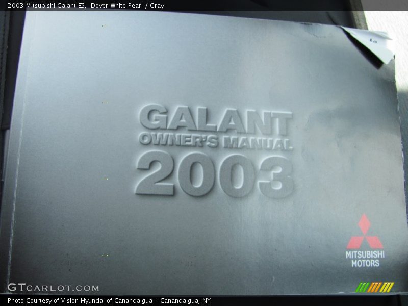 Dover White Pearl / Gray 2003 Mitsubishi Galant ES