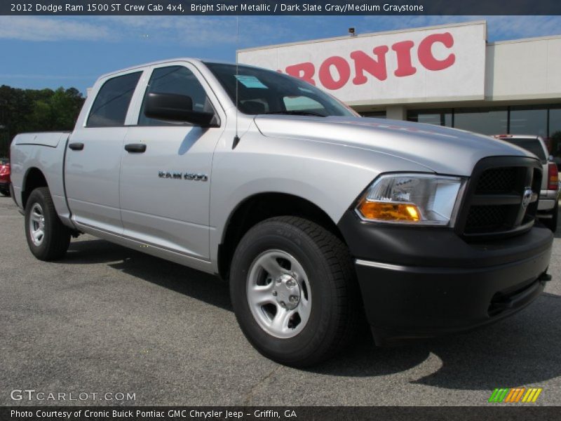 Bright Silver Metallic / Dark Slate Gray/Medium Graystone 2012 Dodge Ram 1500 ST Crew Cab 4x4