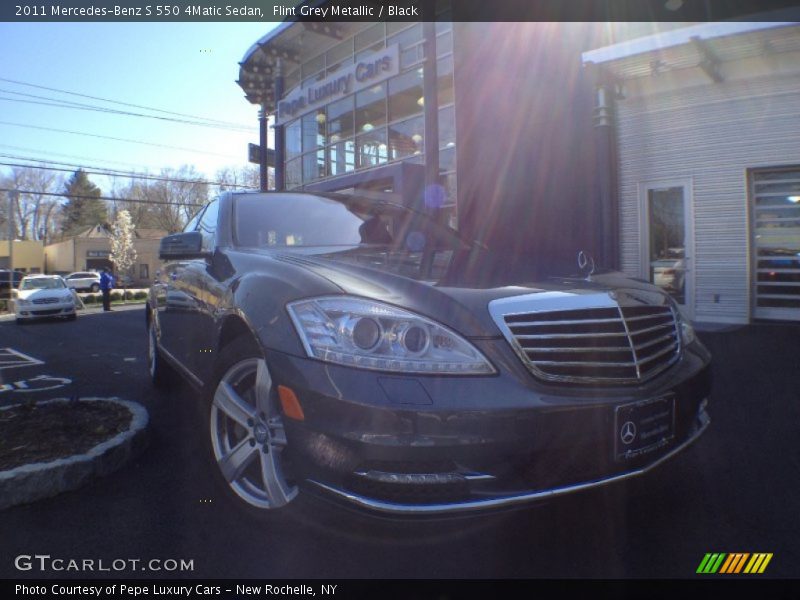 Flint Grey Metallic / Black 2011 Mercedes-Benz S 550 4Matic Sedan