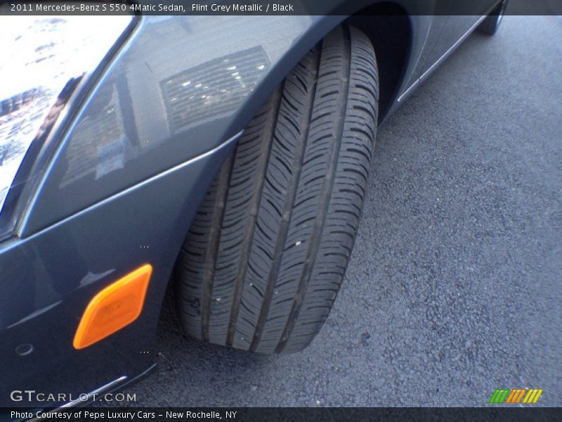 Flint Grey Metallic / Black 2011 Mercedes-Benz S 550 4Matic Sedan