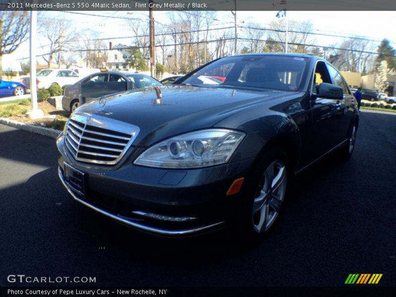 Flint Grey Metallic / Black 2011 Mercedes-Benz S 550 4Matic Sedan