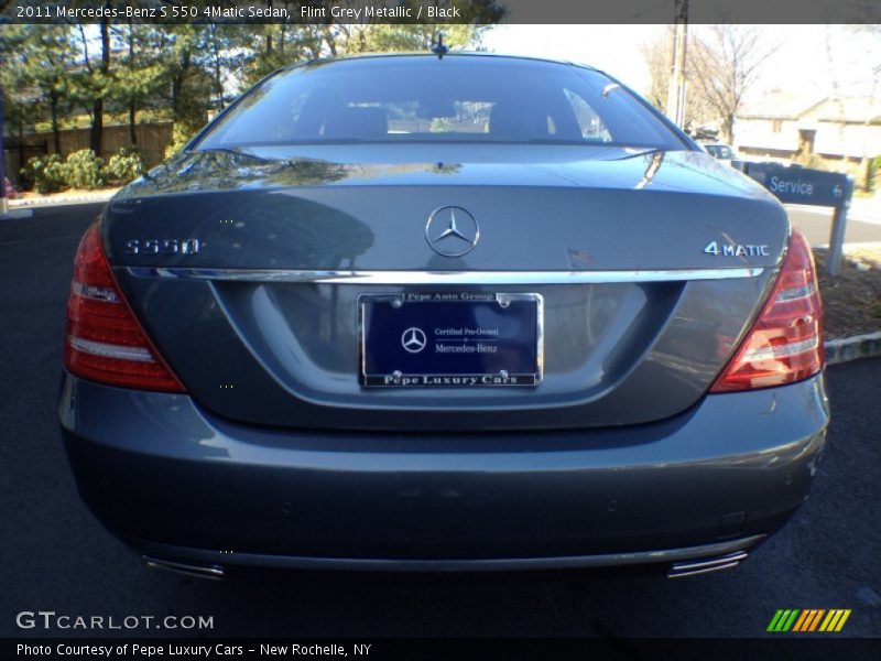 Flint Grey Metallic / Black 2011 Mercedes-Benz S 550 4Matic Sedan