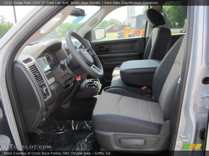 Bright Silver Metallic / Dark Slate Gray/Medium Graystone 2012 Dodge Ram 1500 ST Crew Cab 4x4