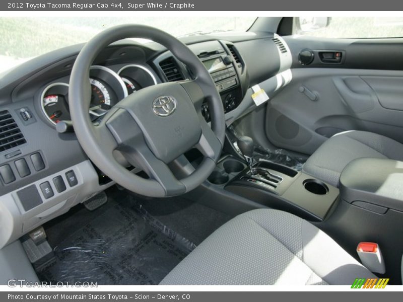 Super White / Graphite 2012 Toyota Tacoma Regular Cab 4x4