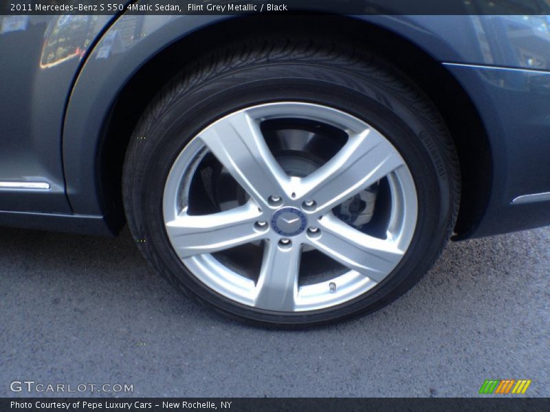 Flint Grey Metallic / Black 2011 Mercedes-Benz S 550 4Matic Sedan