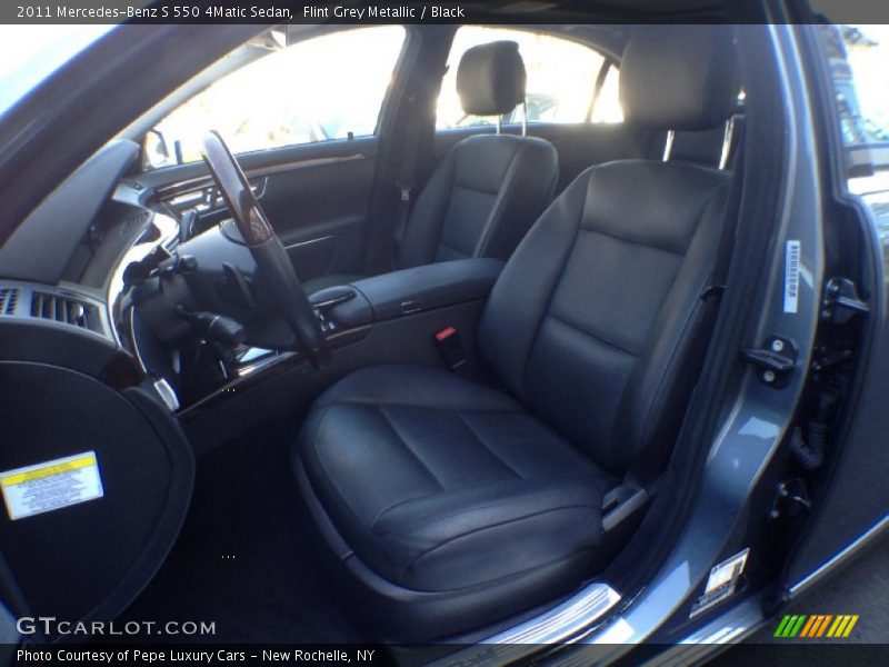 Flint Grey Metallic / Black 2011 Mercedes-Benz S 550 4Matic Sedan