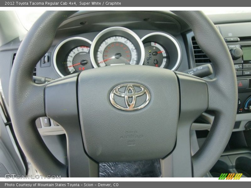 Super White / Graphite 2012 Toyota Tacoma Regular Cab 4x4
