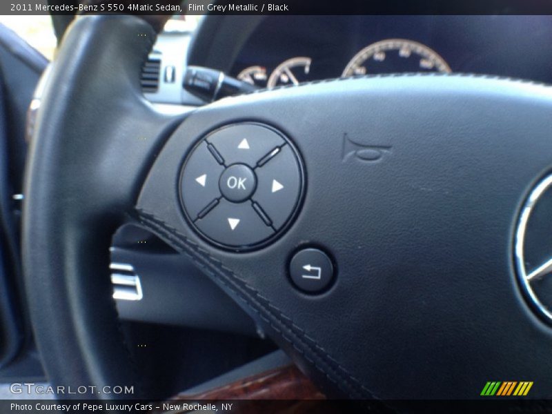 Flint Grey Metallic / Black 2011 Mercedes-Benz S 550 4Matic Sedan