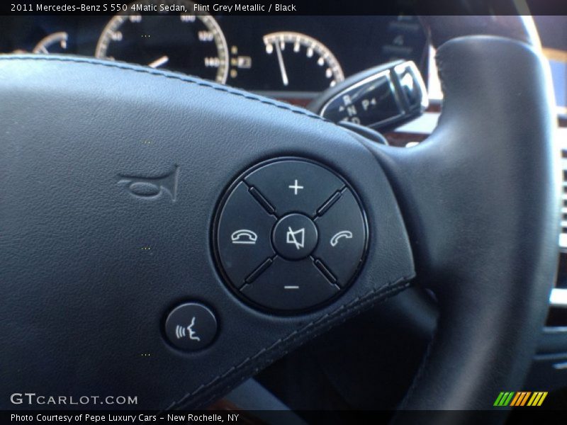 Flint Grey Metallic / Black 2011 Mercedes-Benz S 550 4Matic Sedan