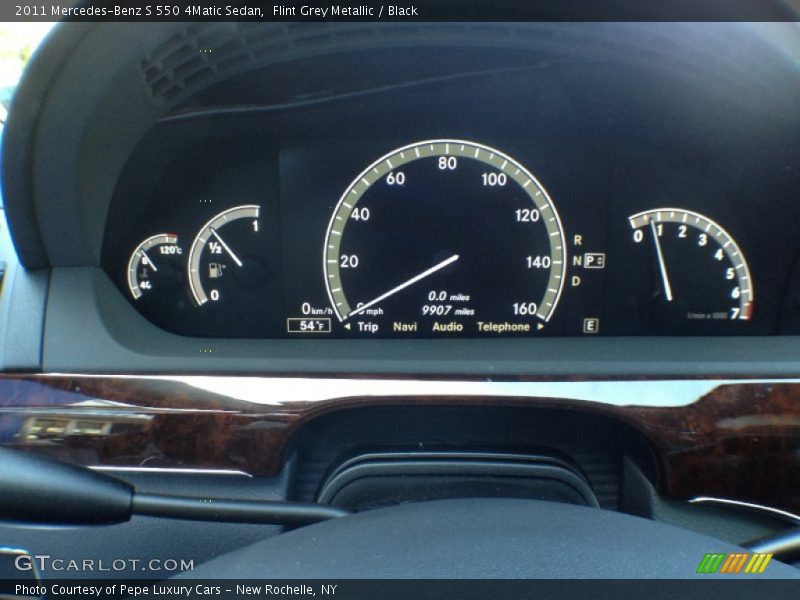 Flint Grey Metallic / Black 2011 Mercedes-Benz S 550 4Matic Sedan