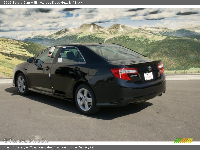 Attitude Black Metallic / Black 2012 Toyota Camry SE
