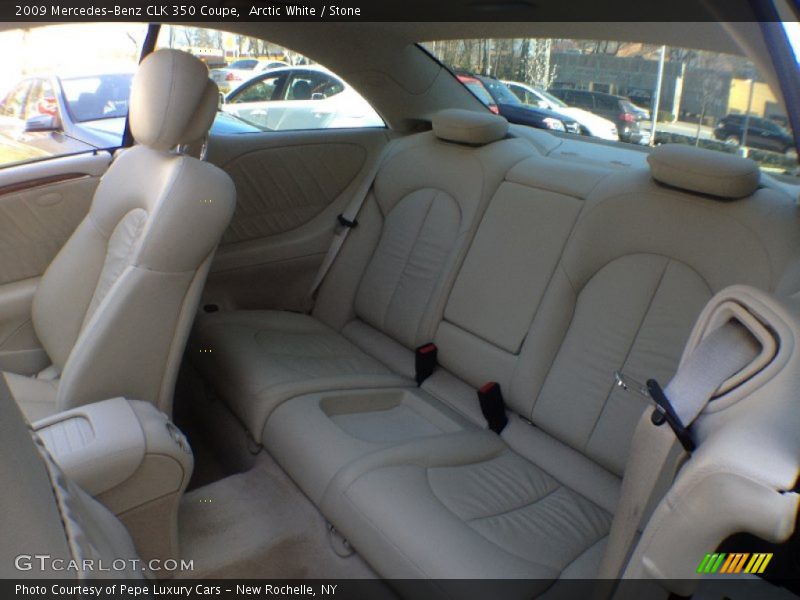 Arctic White / Stone 2009 Mercedes-Benz CLK 350 Coupe