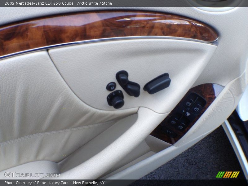 Arctic White / Stone 2009 Mercedes-Benz CLK 350 Coupe