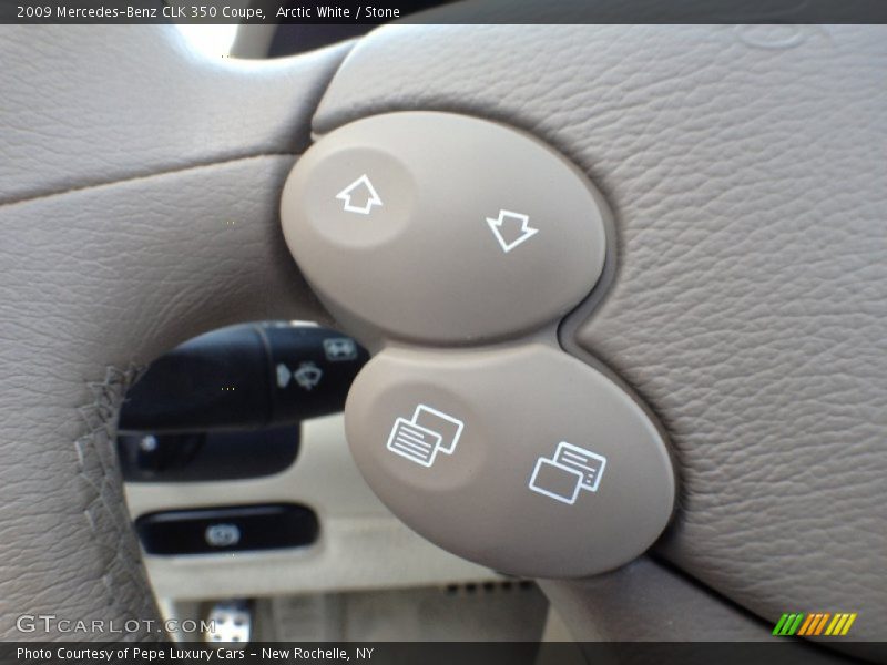 Arctic White / Stone 2009 Mercedes-Benz CLK 350 Coupe