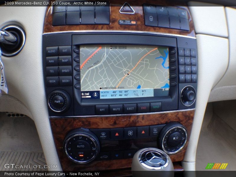 Arctic White / Stone 2009 Mercedes-Benz CLK 350 Coupe