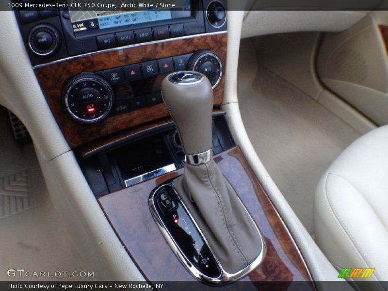 Arctic White / Stone 2009 Mercedes-Benz CLK 350 Coupe