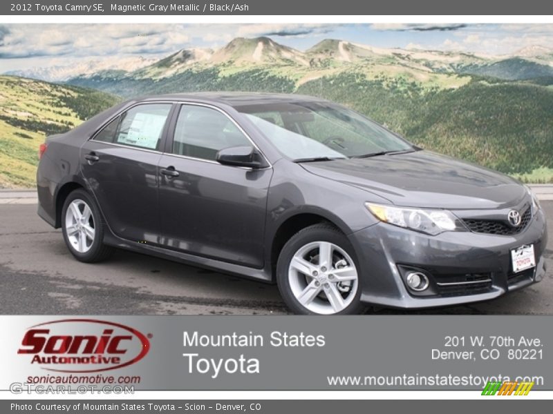 Magnetic Gray Metallic / Black/Ash 2012 Toyota Camry SE