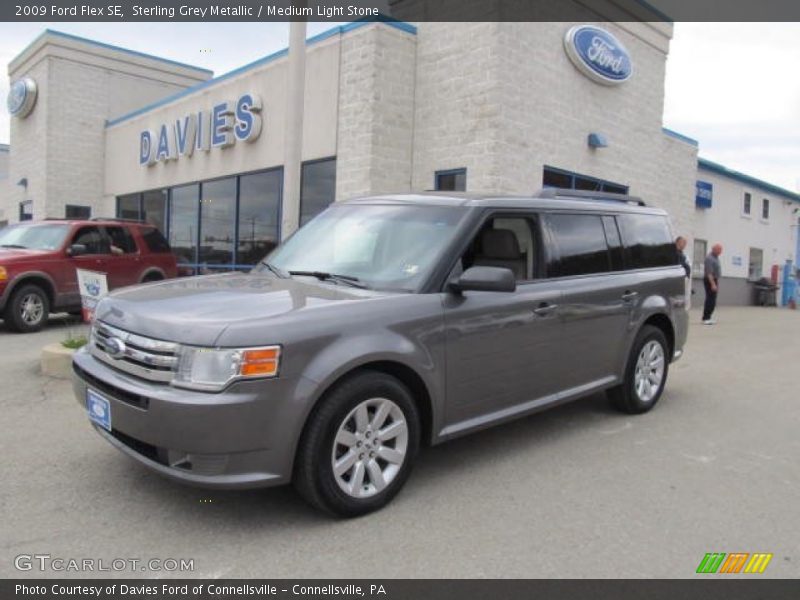 Sterling Grey Metallic / Medium Light Stone 2009 Ford Flex SE