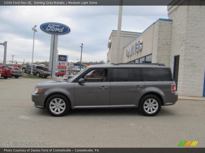 Sterling Grey Metallic / Medium Light Stone 2009 Ford Flex SE