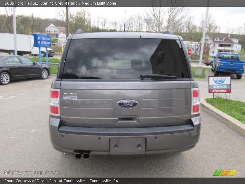 Sterling Grey Metallic / Medium Light Stone 2009 Ford Flex SE