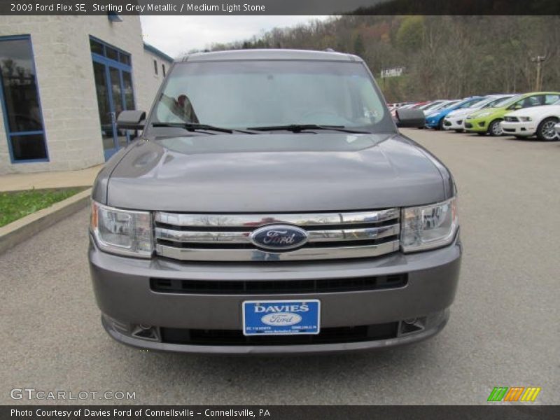 Sterling Grey Metallic / Medium Light Stone 2009 Ford Flex SE