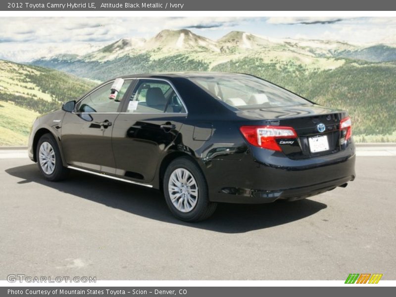 Attitude Black Metallic / Ivory 2012 Toyota Camry Hybrid LE