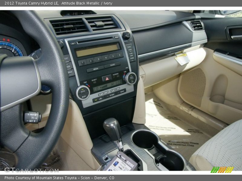 Attitude Black Metallic / Ivory 2012 Toyota Camry Hybrid LE