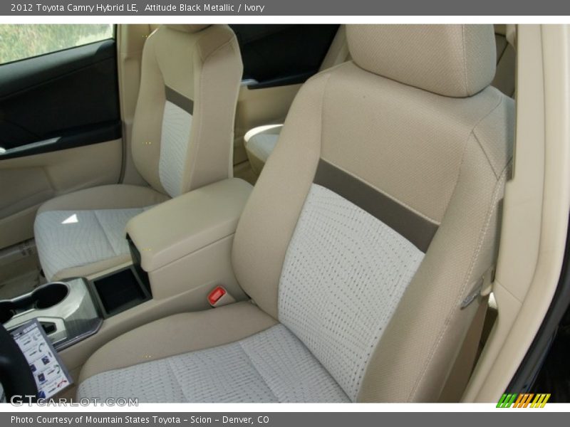 Attitude Black Metallic / Ivory 2012 Toyota Camry Hybrid LE
