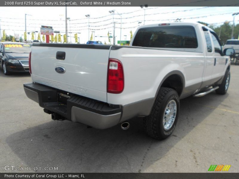 Oxford White / Medium Stone 2008 Ford F250 Super Duty XL SuperCab