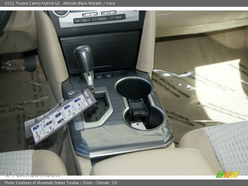 Attitude Black Metallic / Ivory 2012 Toyota Camry Hybrid LE