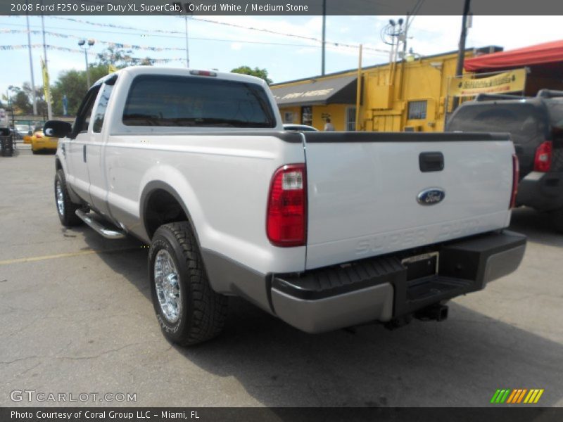 Oxford White / Medium Stone 2008 Ford F250 Super Duty XL SuperCab