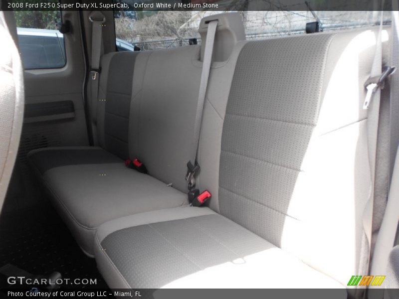 Oxford White / Medium Stone 2008 Ford F250 Super Duty XL SuperCab