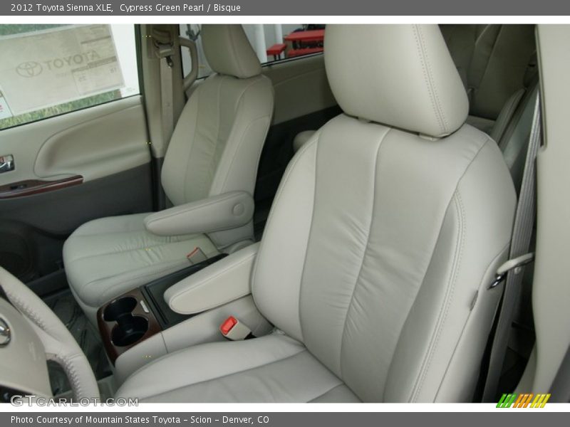 Cypress Green Pearl / Bisque 2012 Toyota Sienna XLE