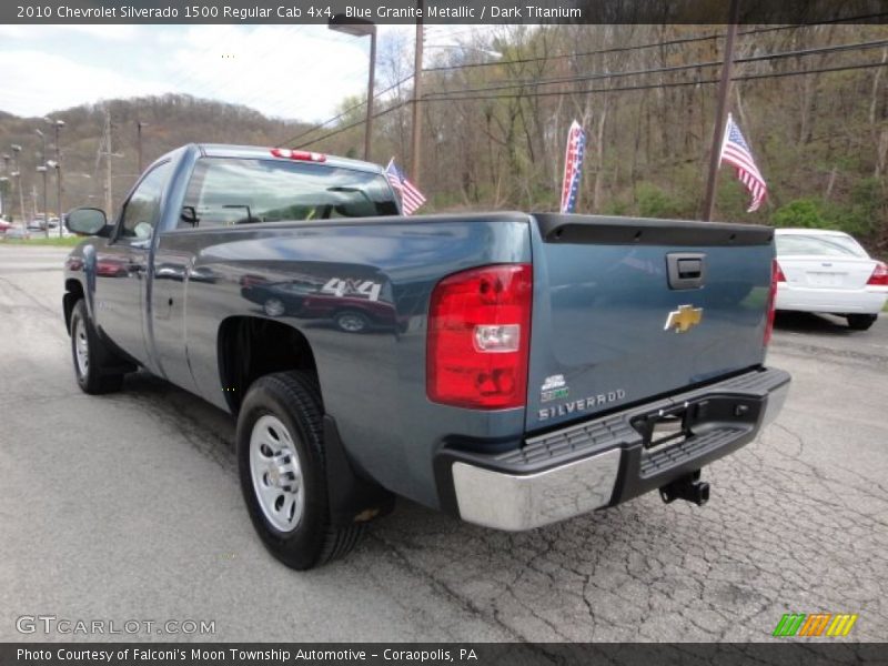 Blue Granite Metallic / Dark Titanium 2010 Chevrolet Silverado 1500 Regular Cab 4x4