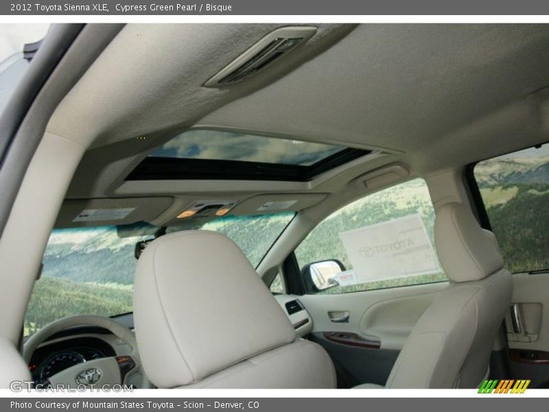 Cypress Green Pearl / Bisque 2012 Toyota Sienna XLE