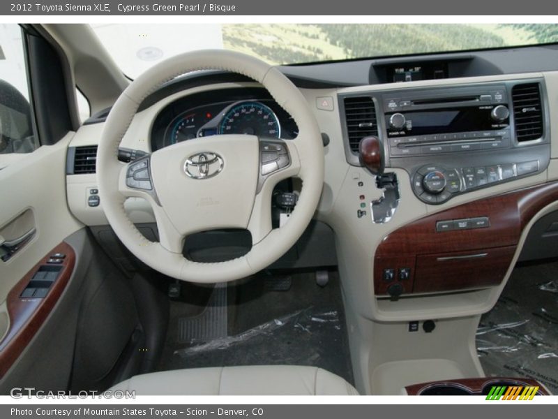 Cypress Green Pearl / Bisque 2012 Toyota Sienna XLE