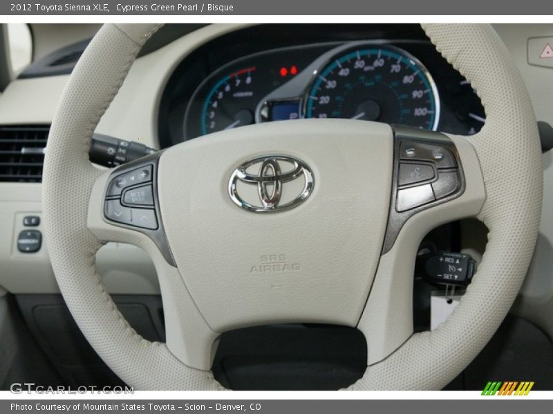 Cypress Green Pearl / Bisque 2012 Toyota Sienna XLE